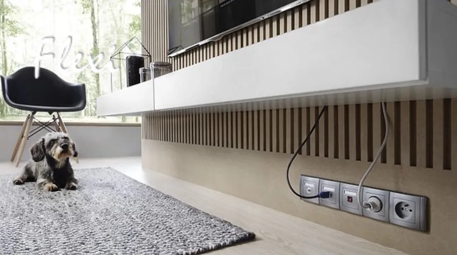 Karlik Flexi collection — flexible sockets TV cabinet modern living