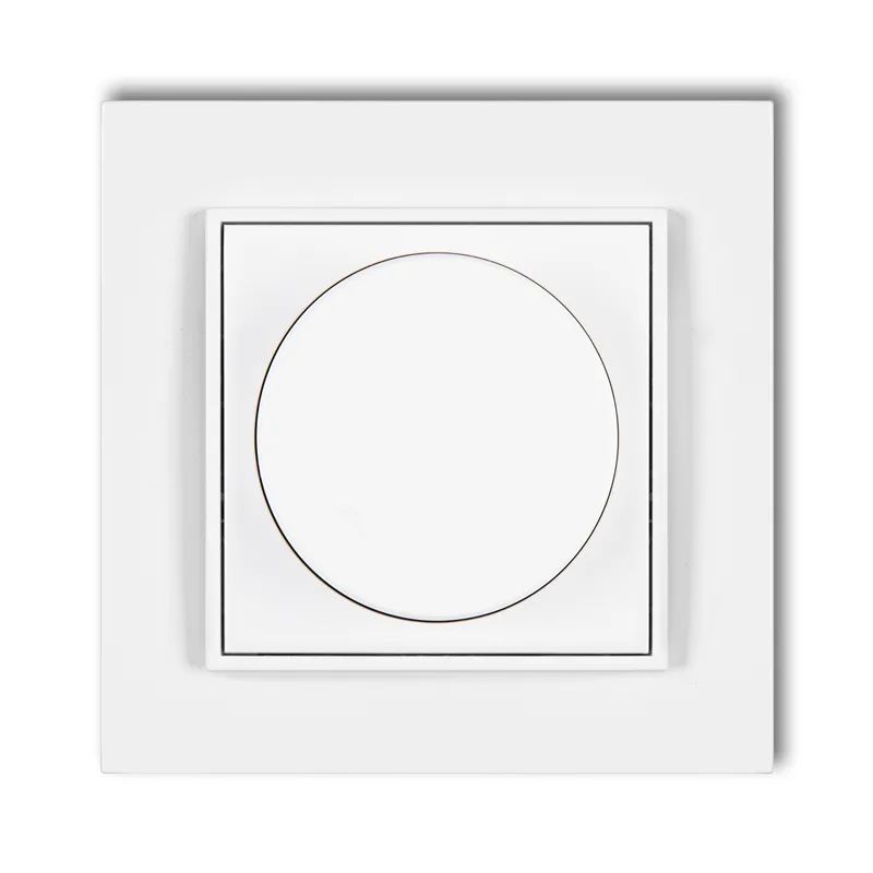 MINI push-rotary dimmer in a white frame